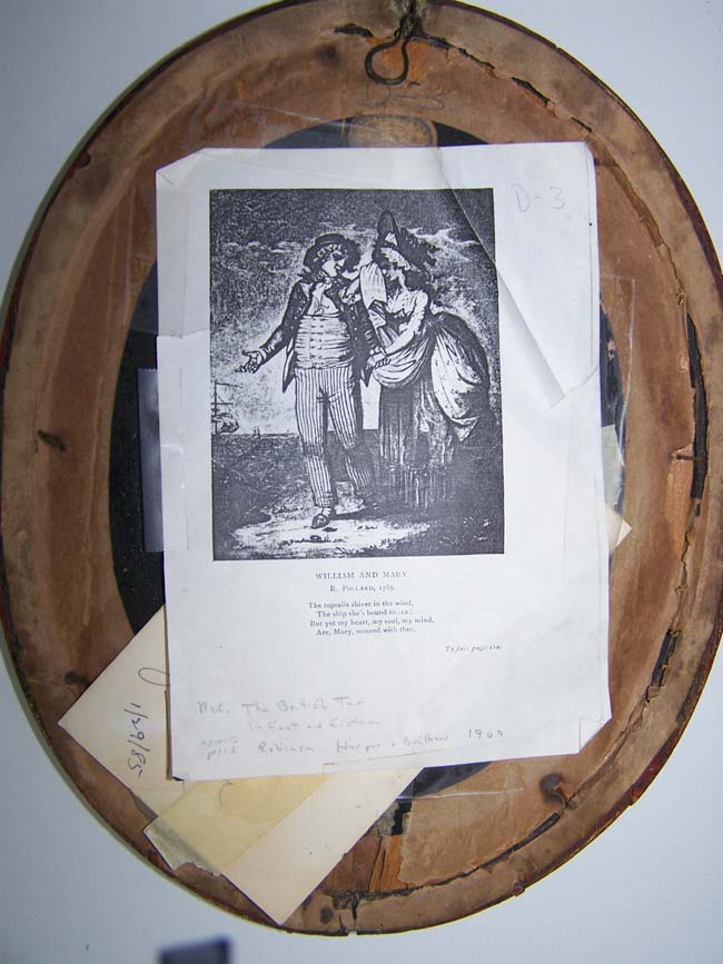 An Important China Trade Reverse Painting on Glass of the Sailor's Farewell circa 1810-1815 — image 3